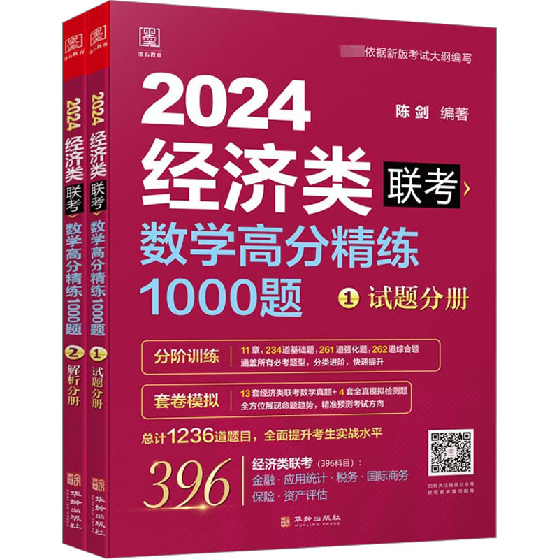 数学高分精练1000题 经济类联考 2024(1-2) MBA、MPA