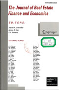 The Journal of real estate finance and economics
