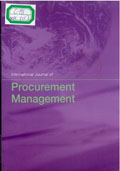 International journal of procurement management