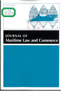 Journal of Maritime Law and Commerce