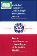 Canadian journal of criminology and criminal justice