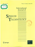 International journal of speech technology