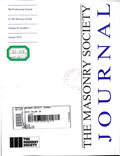 The Masonry Society journal