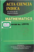 Acta Ciencia Indica. Mathematics