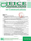 IEICE Transactions on Communications