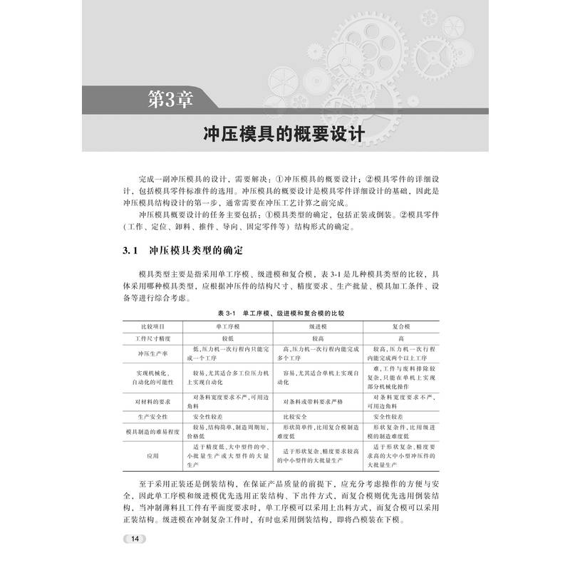 冲压工艺与模具课程设计指导书 大中专理科机械