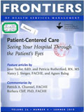 Frontiers of health services management